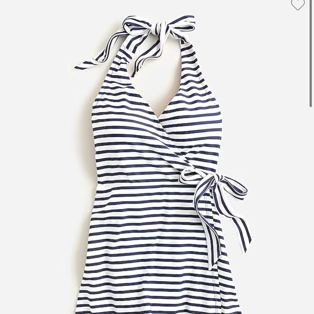 JCrew Nautical Striped Women’s Swim Dress